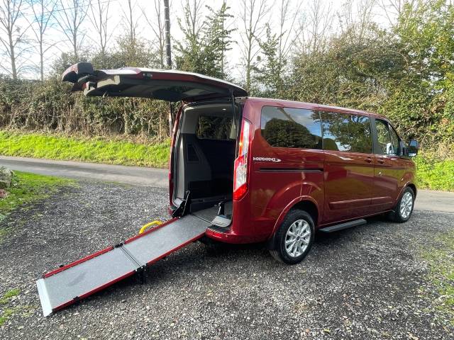 Ford Tourneo Custom 2.0 EcoBlue 130ps Titanium WHEELCHAIR ACCESSIBLE VEHICLE 5 SEATS Wheelchair Adapted Diesel Red