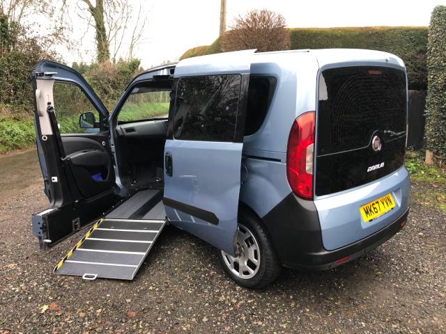 Fiat Doblo 1.4 16V Pop 5dr RIDE UPFRONT WHEELCHAIR ACCESSIBLE VEHICLE 4 SEATS Wheelchair Adapted Petrol Blue