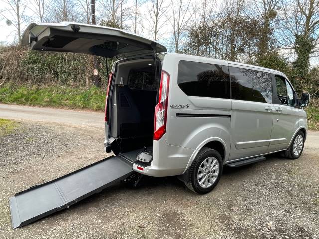 Ford Tourneo Custom 2.0 EcoBlue 130ps Titanium WHEELCHAIR ACCESSIBLE VEHICLE 4 SEATS Wheelchair Adapted Diesel Silver