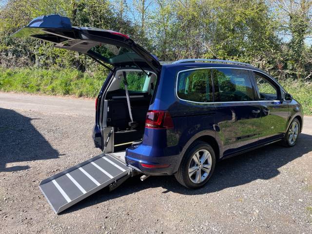 SEAT Alhambra 2.0 TDI Xcellence 177 5dr DSG AUTOMATIC 4 SEATS WHEELCHAIR ACCESSIBLE VEHICLE Wheelchair Adapted Diesel Blue