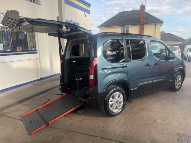 Peugeot Rifter 1.5 BlueHDi 100 Allure 5dr WHEELCHAIR ACCESSIBLE VEHICLE 3 SEATS Wheelchair Adapted Diesel Blue